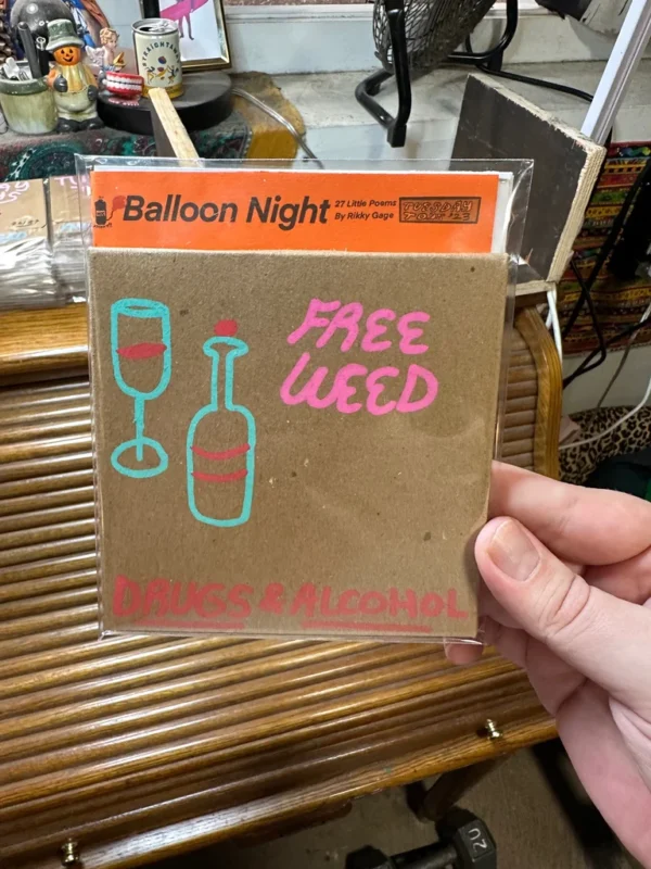 Free Weed 'Drugs & Alcohol' CD / 'Balloon Night' Poetry Book