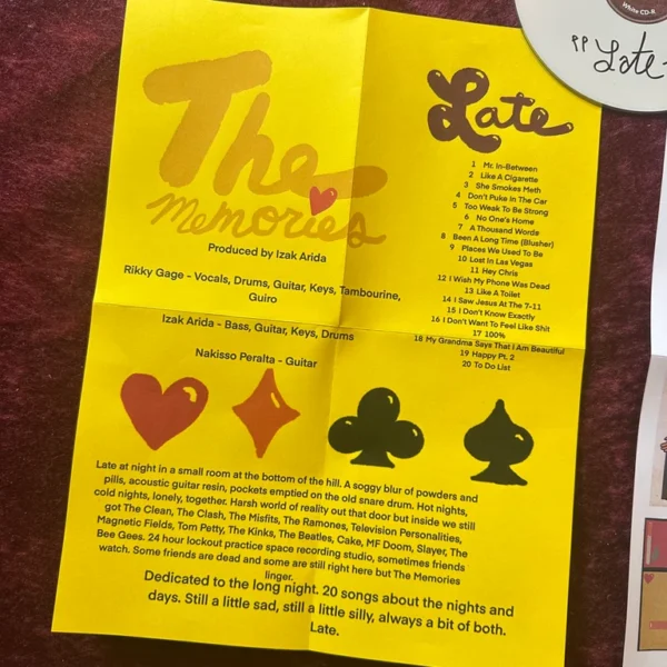 The Memories 'Late' CD - Image 3