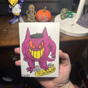 img_1634 “Gengar Tuesday” (6.5” x 4.5”)