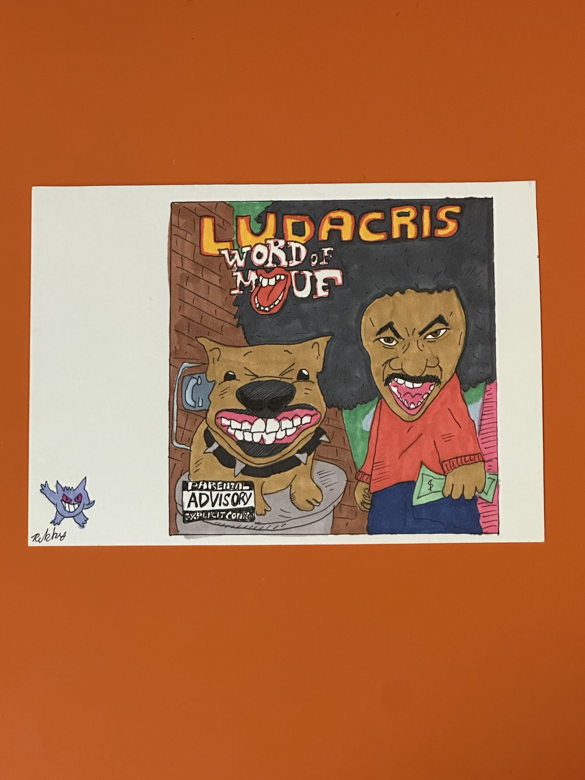 “Word Of Mouf” (6.5” x 4.5”)