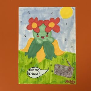 img_2327 “Bellossom Ramone” (6.5” x 4.5”)