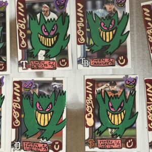 Greengar MTG Goblin Baseball Card Tokens