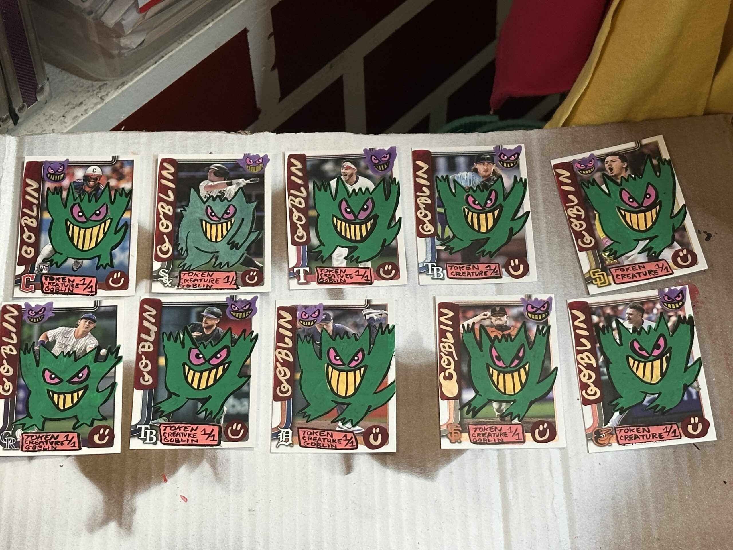Greengar MTG Goblin Baseball Card Tokens - Image 2