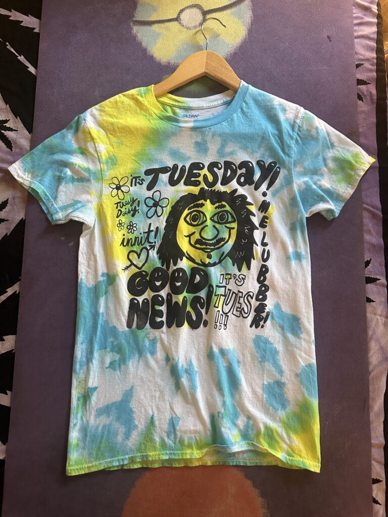 “Good News, It’s Tues” Small Tie-Dye